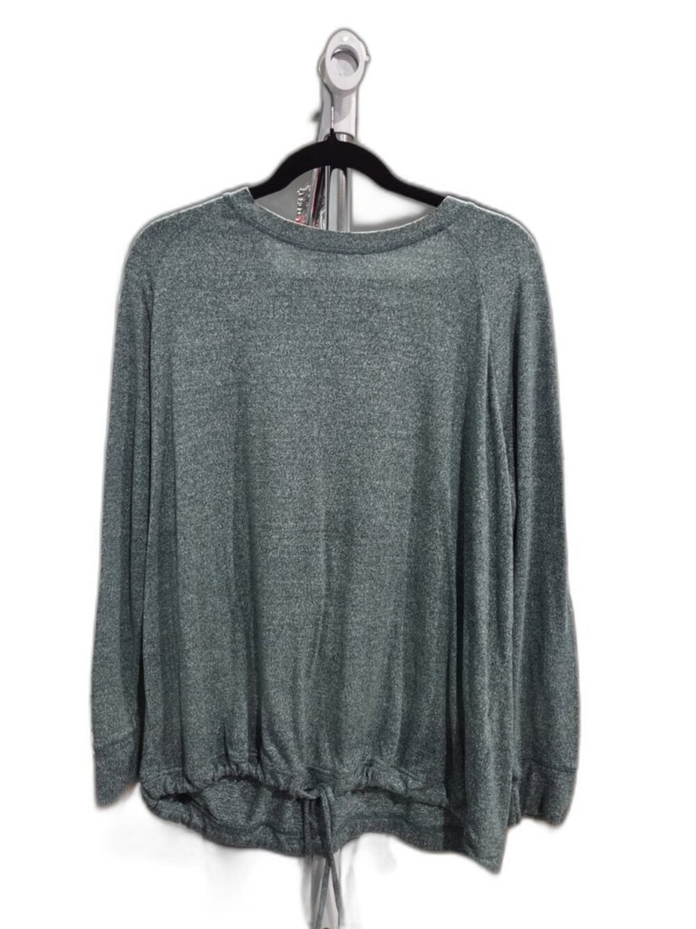 32 Degrees Heathered Long Sleeve Top Tie Hem XXL Sage Green Soft